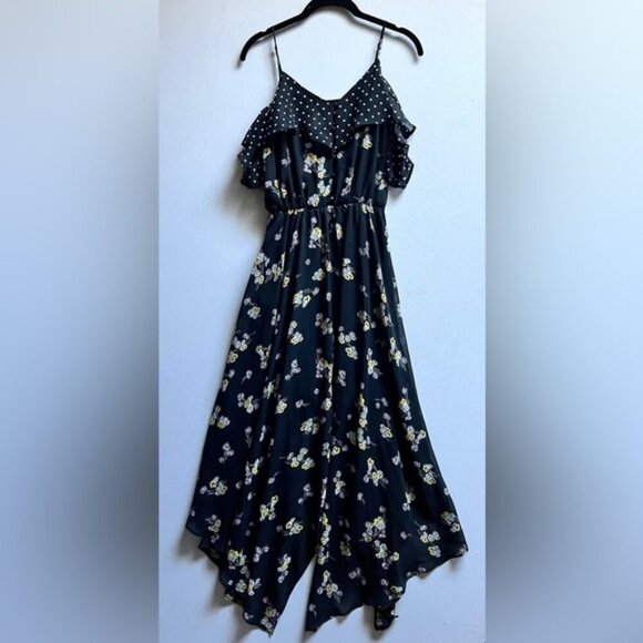 Maurices floral spaghetti strap maxi dress Sz XS - Picture 1 of 12